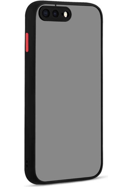 Apple iPhone 8 Plus Uyumlu Tuva Hux Kapak-Siyah