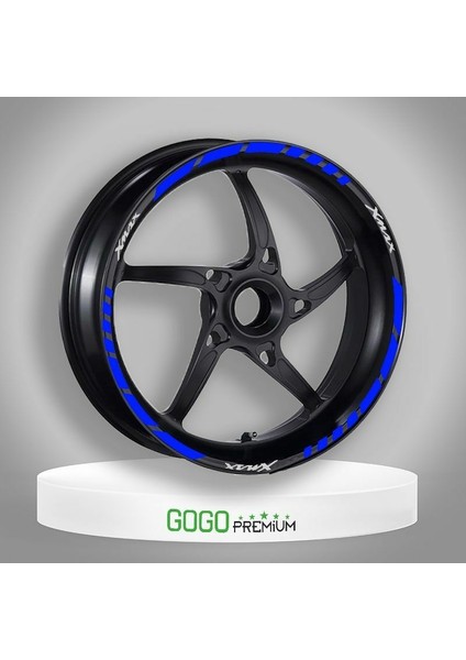 Reflektör Mavi Iı Yamaha Xmax Uyumlu 1 Set Jant Şeridi