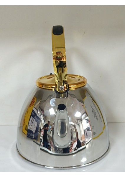 Gri paslanmaz çaydanlık, şık ve dayanıklı tasarım, 3 L kapasite fiyatları