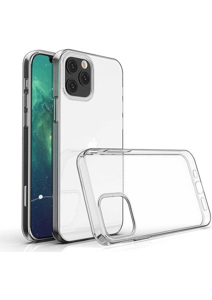 Apple iPhone 12 Pro Uyumlu Tuva Süper Silikon Kapak-Renksiz