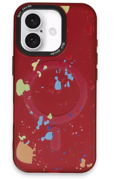 Apple Apple iPhone 16 Colorful Magsafe Kapak - Kırmızı