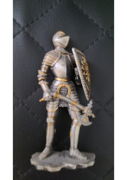 Heykel Şövalye Koleksiyon Battleaxe Şövalye Ev Heykeltıraş Gabriella Sağlam Metal 1 Adet