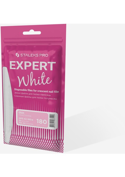 Manikür Metal Taban Yarımay Yedek Zımpara Ince 180 Grit 50LI DFE-42-180W fırsatları