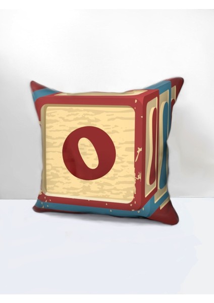 Harfli Kırlent Yastık Kılıfı O Harfi