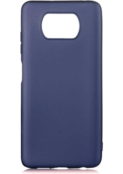 Xiaomi Poco X3 Kılıf Uzrm Premier Silikon Kapak-Lacivert