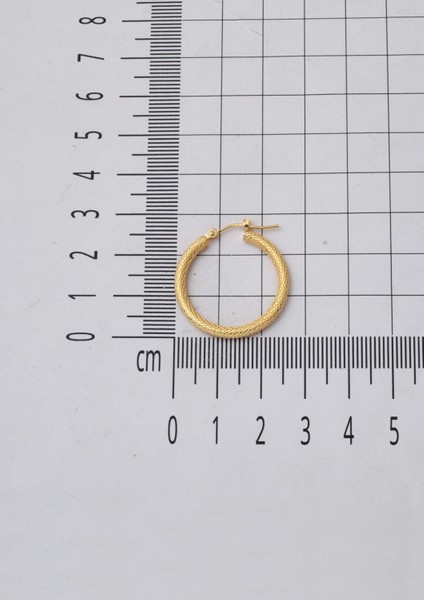 Büyük Boy 14 Ayar Altın Halka Küpe fırsatları