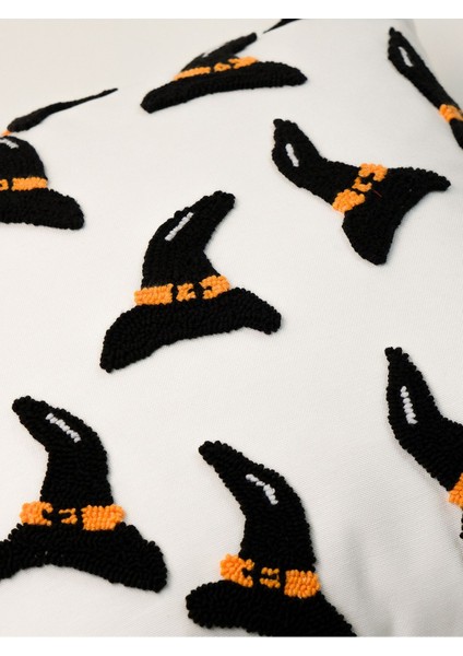 Wıtch Please! - Halloween Temalı Cadı Şapkaları Punch Kırlent Yastık Kılıfı fırsatları