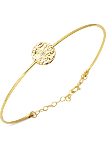 Modern Ince Spor Altın Bilezik 14 Ayar