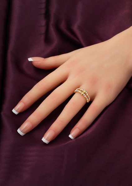 Çift Sıra Dorikalı Italyan 14 Ayar Yüzük Altın fiyatları