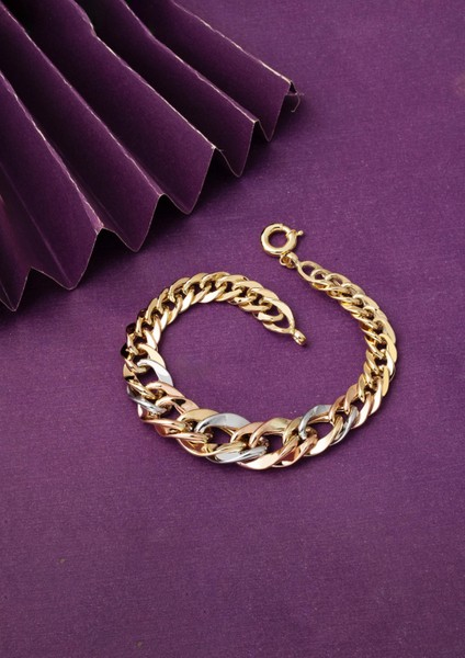 Süzme Halkalı Hallow 14 Ayar Altın Bileklik fiyatları