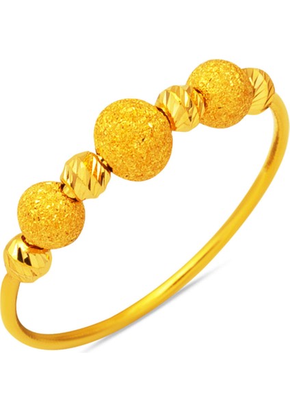 Tekli Dorika Kaburga 22 Ayar Altın Yüzük