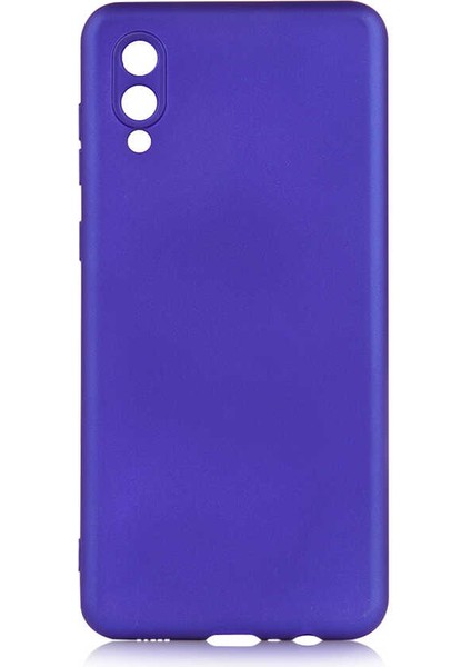 Samsung Galaxy A02 Kılıf Uzrm Premier Silikon Kapak-Saks Mavi