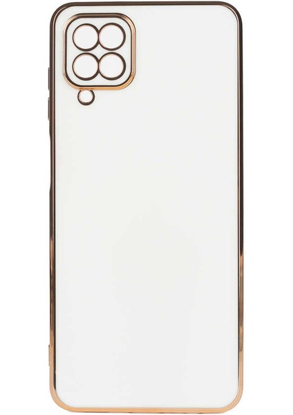 Samsung Galaxy A12 Kılıf Uzrm Bark Kapak-Beyaz