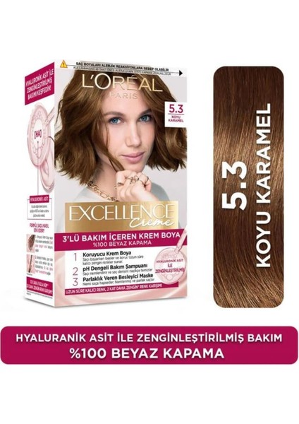 Creme Saç Boyası 5.3 Koyu Karamel