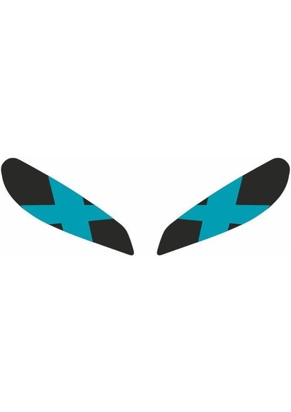 Cf Moto 250 Sr 2020 - 2024 Uyumlu Far Sticker x Mavi