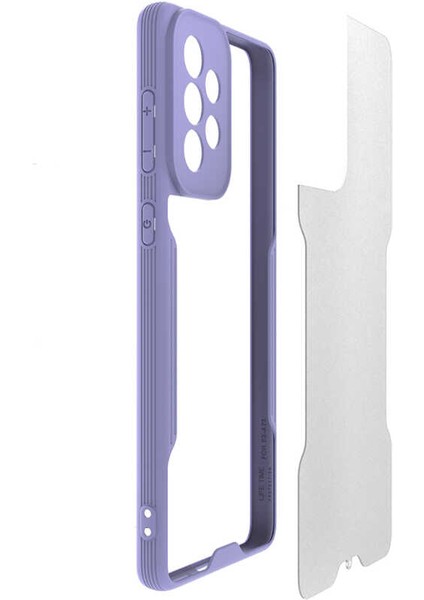 Samsung Galaxy A73 Kılıf Uzrm Parfe Kapak-Pembe