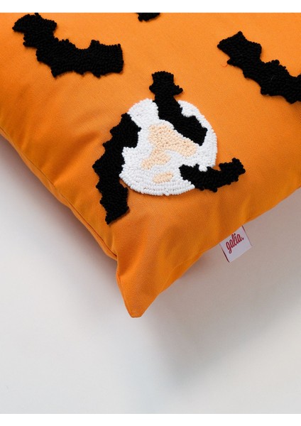 MIDNIGHT FLIGHT - Halloween Temalı Yarasa ve Dolunay Punch Kırlent Yastık Kılıfı fiyatları