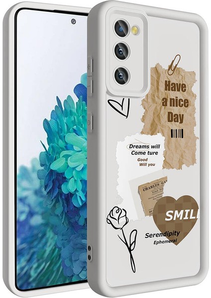 Samsung Galaxy S20 Fe Kılıf Kamera Korumalı Baskılı Arka Yüzey Uzrm Klas Kapak-Siyah modelleri