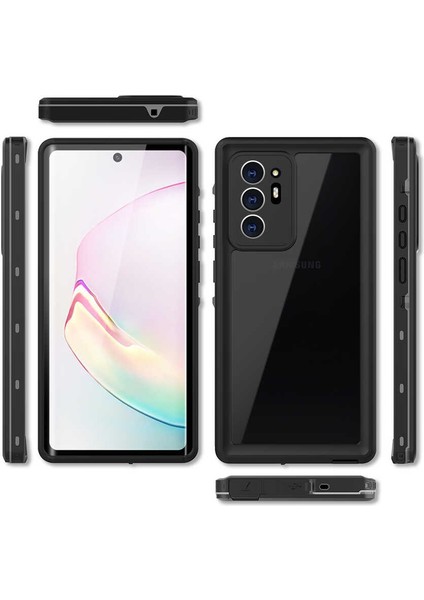 Samsung Galaxy Note 20 Ultra Kılıf 1-1 Su Geçirmez Kılıf-Siyah modelleri
