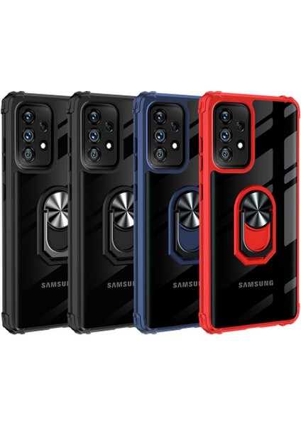 Samsung Galaxy A52 Kılıf Uzrm Mola Kapak-Kırmızı modelleri