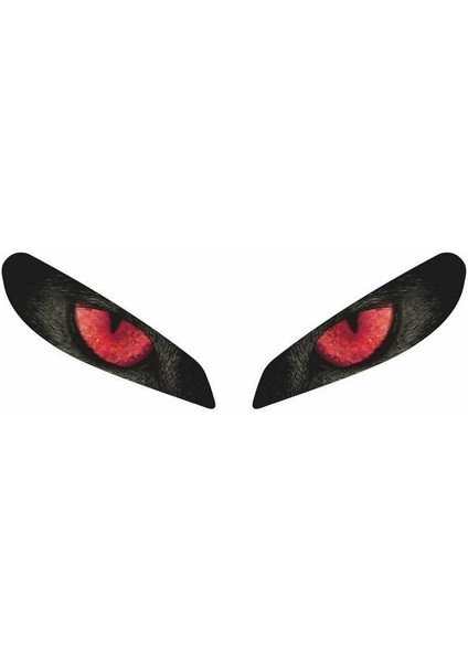 Cf Moto 250 Sr 2020 - 2024 Uyumlu Far Sticker Kırmızı