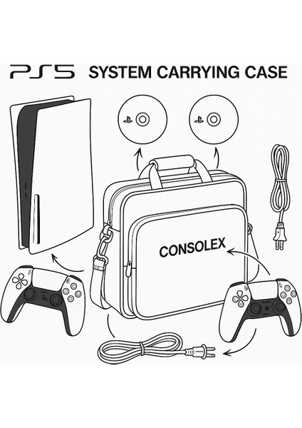 Sony Playstation 5 - Cfı 2016 Avrupa - 1 Tb Slim CD Edition Konsol - Çift Kol (Mor) + Çanta