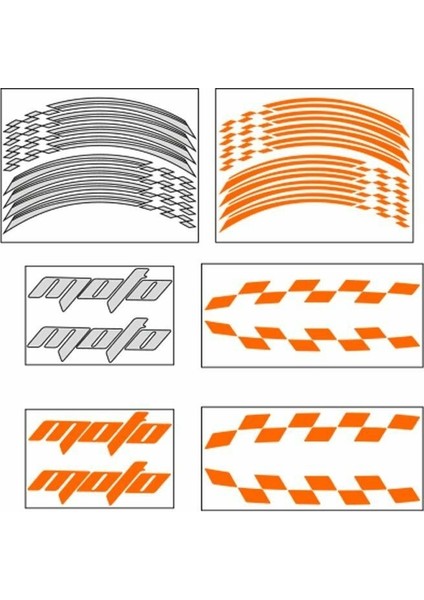 Florasan Turuncu Universal Racing Şerit 3