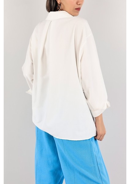 Oversize Pamuklu Gömlek