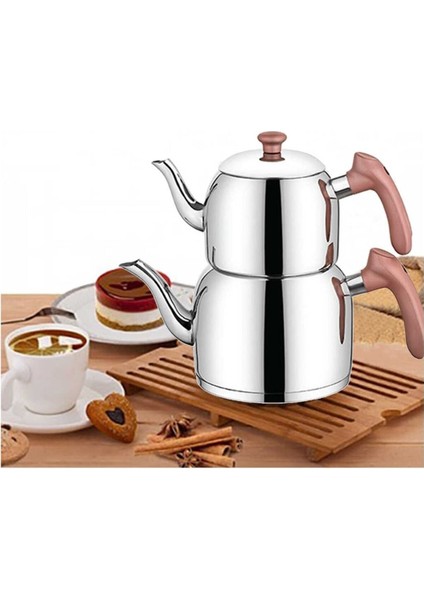 Mini Pembe Çaydanlık, 1,8 L, şık ve kullanışlı tasarım