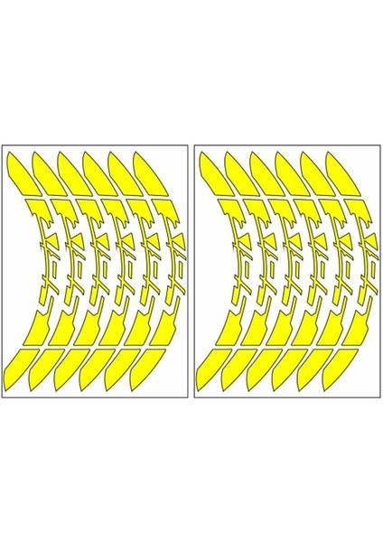 Florasan Sarı Yamaha Ybr Uyumlu Büyük 1 Set Jant Şeridi
