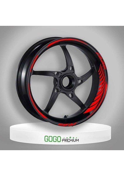 Reflektör Kırmızı Racing Yamaha R25 Uyumlu 1 Set Jant Şeridi