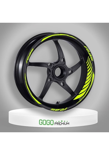 Florasan Sarı Racing Yamaha R25 Uyumlu 1 Set Jant Şeridi