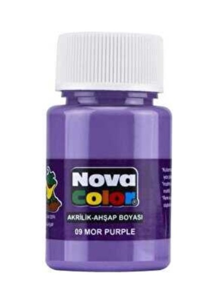 Akrilik Boya 30 ml Mor - 2 Adet