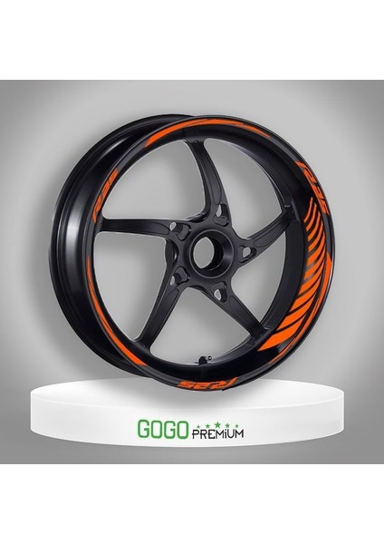 Florasan Turuncu Racing Yamaha R25 Uyumlu 1 Set Jant Şeridi