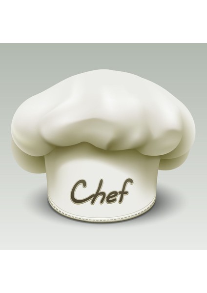 Beyaz Aşçı Şapkası, şık tasarım, polyester, 55x13 cm fiyatları
