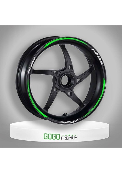 Florasan Yeşil Yamaha R25 Uyumlu 1 Set Jant Şeridi