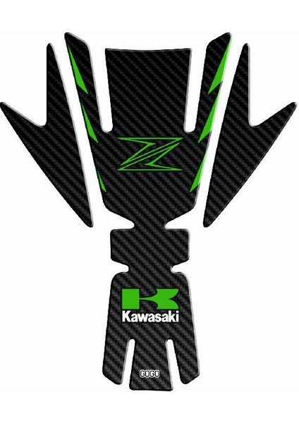 Kawasaki Z1000 2008 - 2016 Uyumlu Tank Pad 002