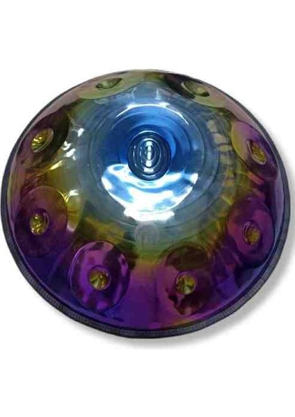 - Titanium Handpan -9 Tonlu -Re Minör ( -Bakım Yağı ,takmalı / Çıkarmalı Renkli Kuşak ve Kılıf)