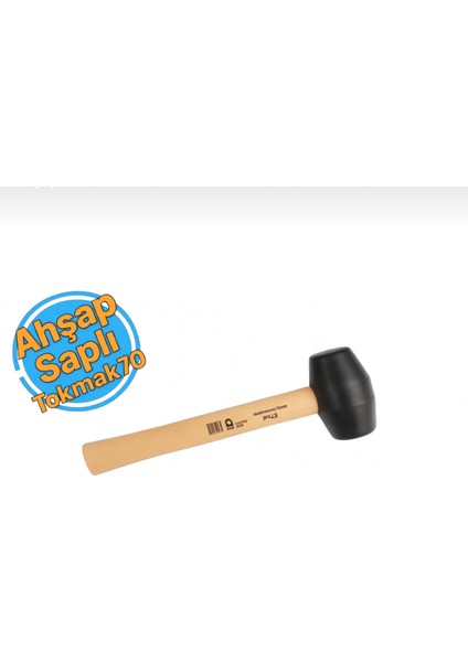 Ahşap Saplı Lastik Tokmak No 70