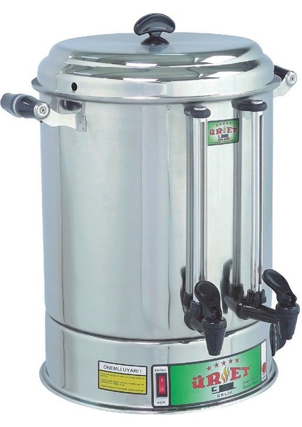9 Litre Parlak Çay Makinesi - 80 Bardak