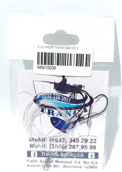 3 Lü Hazır Takım 1396 5 Adet No:6