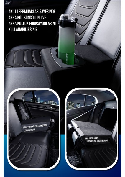 Volvo S90 (2015-2017) Uyumlu Tam Set Oto Koltuk Kılıfı Eagle Serisi .4 fırsatları