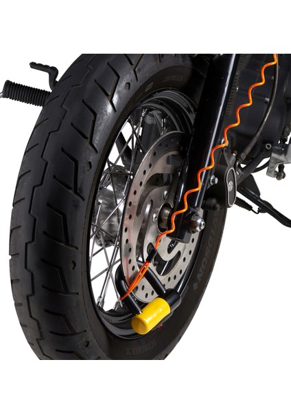 Hk Motosiklet Disk Kilidi Hatırlatma Kablosu Sarı