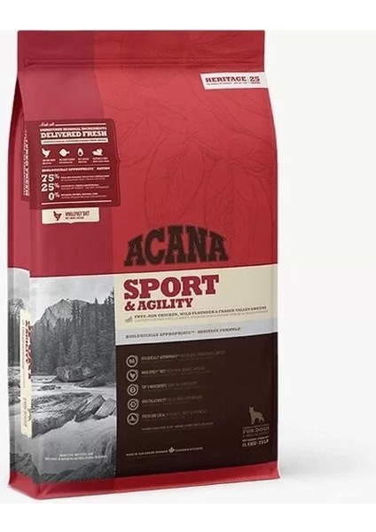 Sport Agility Tavuk ve Balıklı Tahılsız Yetişkin Köpek Maması 11.4 kg
