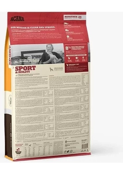 Sport Agility Tavuk ve Balıklı Tahılsız Yetişkin Köpek Maması 11.4 kg