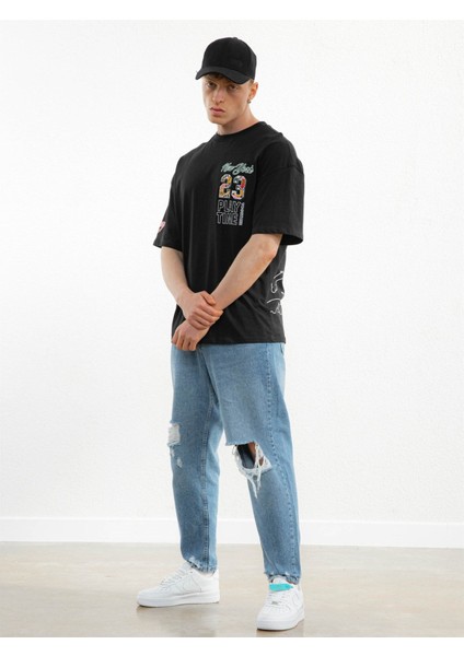 Online New York Karakter Baskılı T-Shirt Siyah fiyatları
