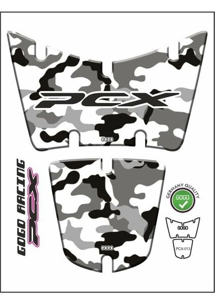 Honda Pcx 2014 - 2017 Uyumlu Tank Pad 021