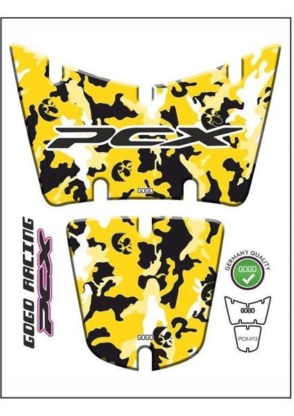 Honda Pcx 2014 - 2017 Uyumlu Tank Pad 019