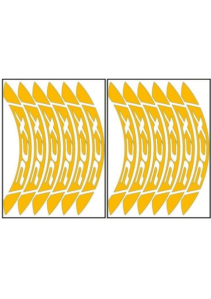 Reflektör Sarı Büyük Honda Pcx Uyumlu 1 Set Jant Şeridi