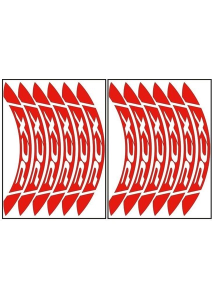 Reflektör Kırmızı Büyük Honda Pcx Uyumlu 1 Set Jant Şeridi